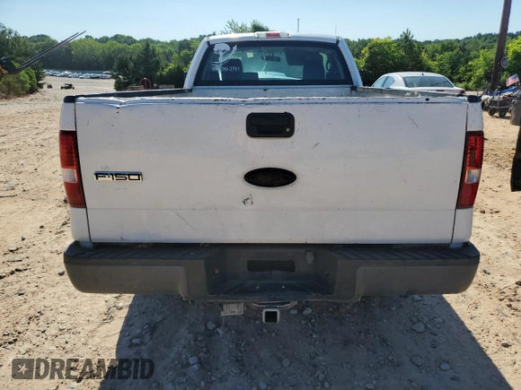 2006 Ford F-150 XL with VIN 1FTRF12W06NA22654, listed as a Copart auction lot 57064735 with 228,697 mi miles and Salvage title. Bid and sale history available at DreamBid. Image 6.