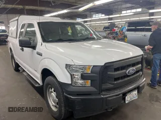 2017 Ford F-150 XL with VIN 1FTEX1EP7HKC76124, listed as a IAAI auction lot 42195621 with 140,643 mi miles. Bid and sale history available at carsss.com. Image 1.