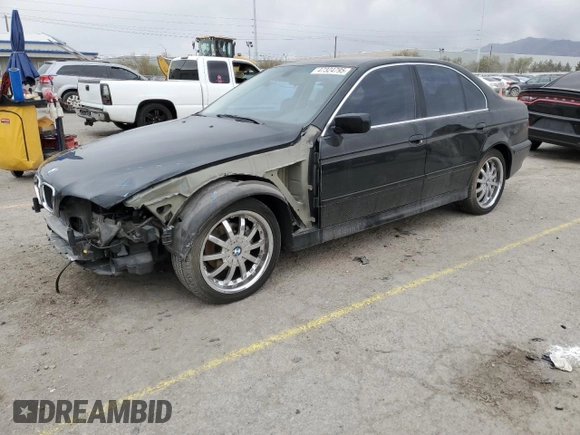 2003 BMW 5 Series 525i with VIN WBADT334X3GF43957, listed as a Copart auction lot 47324795 with 167,248 mi miles and Salvage Title. Bid and sale history available at carsss.com. Image 1.