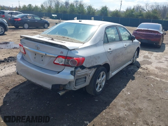 2011 Toyota Corolla L with VIN 2T1BU4EE5BC560999, listed as a IAAI auction lot 42008127 with 130,273 mi miles. Bid and sale history available at carsss.com. Image 4.