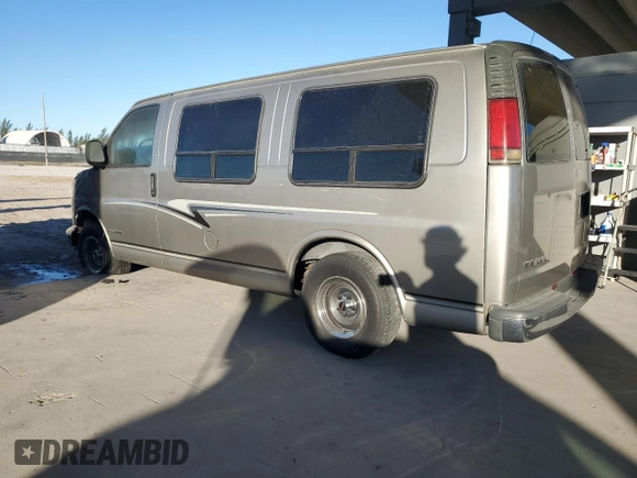 2000 GMC Savana Cargo Van RV Conversion with VIN 1GDFG15M7Y1234659, listed as a Copart auction lot 82159374 with 0 mi miles and Salvage Title. Bid and sale history available at carsss.com. Image 2.