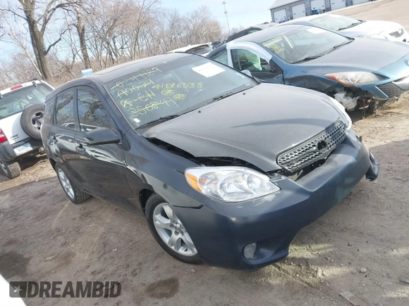 2005 Toyota Matrix STD with VIN 2T1KR32EX5C350841, listed as a IAAI auction lot 41076338 with 215,768 mi miles and . Bid and sale history available at DreamBid. Image 1.