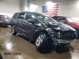 2018 Honda Odyssey EX-L with VIN 5FNRL6H71JB050444, listed as a Copart auction lot 87472554 with 102,667 mi miles and Salvage Title. Bid and sale history available at carsss.com. Image 4.