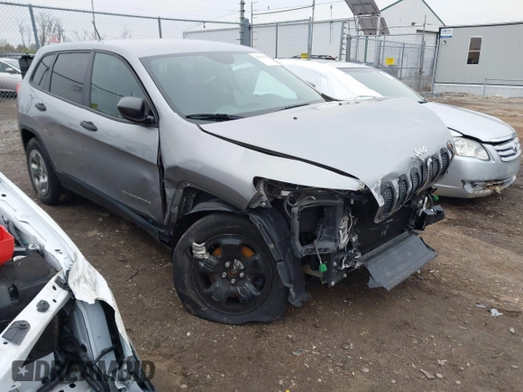 2016 Jeep Cherokee Sport with VIN 1C4PJMAB7GW276671, listed as a IAAI auction lot 42016498 with 201,410 mi miles. Bid and sale history available at carsss.com. Image 1.