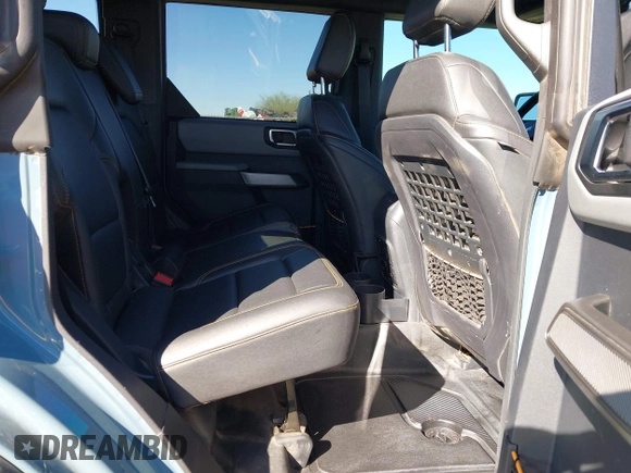 2022 Ford Bronco with VIN 1FMEE5DP7NLB52788, listed as a IAAI auction lot 41650549 with 33,158 mi miles. Bid and sale history available at carsss.com. Image 8.