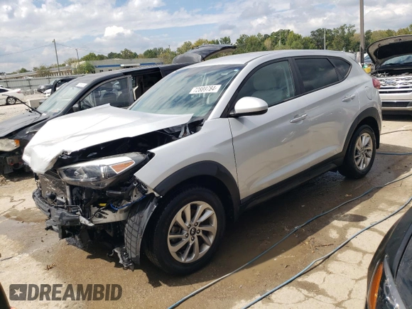 2018 Hyundai Tucson SE with VIN KM8J23A4XJU690931, listed as a Copart auction lot 72889784 with 45,423 mi miles and Non Repairable. Bid and sale history available at carsss.com. Image 1.