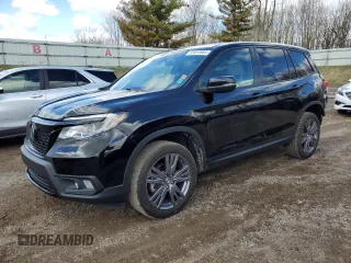 2019 Honda Passport EX-L z VIN 5FNYF8H59KB027590, wystawiony jako Copart lot #53875665 z przebiegiem 57 911 mil mil oraz Czysty tytuł • Clean title. Historia ofert i sprzedaży dostępna na DreamBid. Obrazek 1.