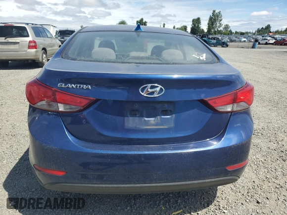 2016 Hyundai Elantra SE with VIN 5NPDH4AE0GH675565, listed as a Copart auction lot 62288815 with 104,716 mi miles and Clean title. Bid and sale history available at DreamBid. Image 6.