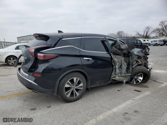 2021 Nissan Murano S with VIN 5N1AZ2AS4MC143393, listed as a Copart auction lot 82690754 with 30,258 mi miles and Salvage Title. Bid and sale history available at carsss.com. Image 3.