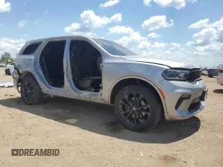 2021 Dodge Durango SXT Plus with VIN 1C4RDJAG7MC522352, listed as a Copart auction lot 62340385 with 76,593 mi miles and Salvage title. Bid and sale history available at DreamBid. Image 4.