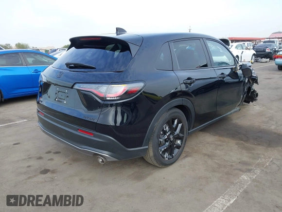 2024 Honda HR-V Sport with VIN 3CZRZ1H55RM722846, listed as a IAAI auction lot 41561166 with 13,221 mi miles. Bid and sale history available at carsss.com. Image 4.