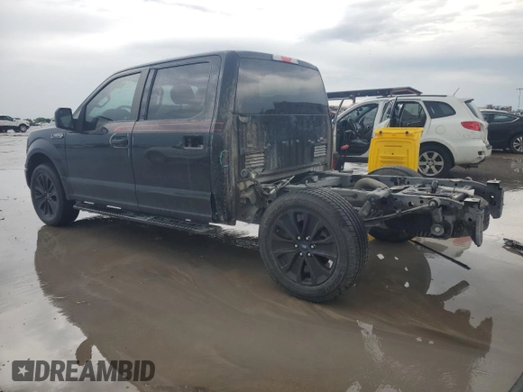 2020 Ford F-150 XL with VIN 1FTEW1CP6LFB32989, listed as a Copart auction lot 54590185 with 51,254 mi miles and Salvage Title. Bid and sale history available at DreamBid. Image 2.