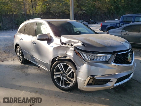 2017 Acura MDX Sport Hybrid w/Advance Pkg with VIN 5FRYD7H79HB000267, listed as a Copart auction lot 76016714 with 101,616 mi miles and Salvage Title. Bid and sale history available at carsss.com. Image 4.