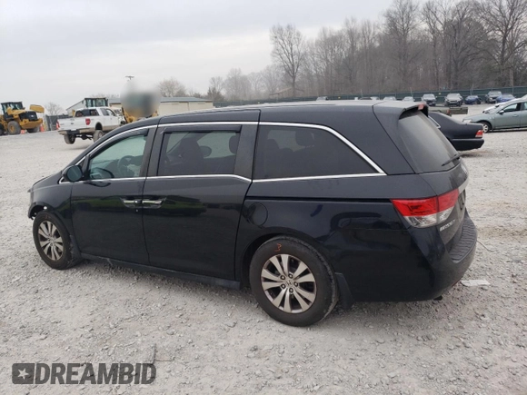 2014 Honda Odyssey EX-L with VIN 5FNRL5H65EB061079, listed as a Copart auction lot 48259855 with 126,498 mi miles and Salvage Title. Bid and sale history available at DreamBid. Image 2.
