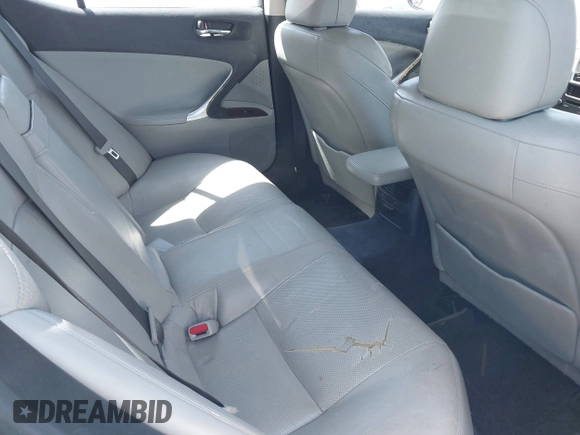 2006 Lexus IS 250 with VIN JTHCK262565004308, listed as a IAAI auction lot 42037646 with 199,729 mi miles and . Bid and sale history available at DreamBid. Image 8.