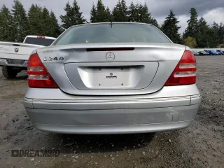 2002 Mercedes-Benz C with VIN WDBRF61J72F268526, listed as a Copart auction lot 51350405 with 113,128 mi miles and Salvage Title. Bid and sale history available at carsss.com. Image 6.