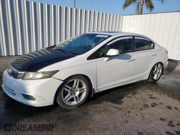 2012 Honda Civic EX with VIN 19XFB2F8XCE102026, listed as a Copart auction lot 52682475 with 140,165 mi miles and Clean Title. Bid and sale history available at DreamBid. Image 1.
