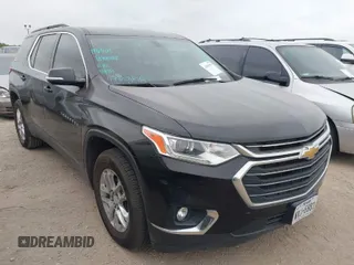 2020 Chevrolet Traverse LT Cloth with VIN 1GNERGKW5LJ305358, listed as a IAAI auction lot 42009990 with 104,496 mi miles. Bid and sale history available at carsss.com. Image 1.