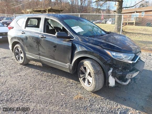 2021 Honda CR-V LX with VIN 2HKRW2H24MH637005, listed as a IAAI auction lot 41150056 with 58,487 mi miles. Bid and sale history available at carsss.com. Image 1.