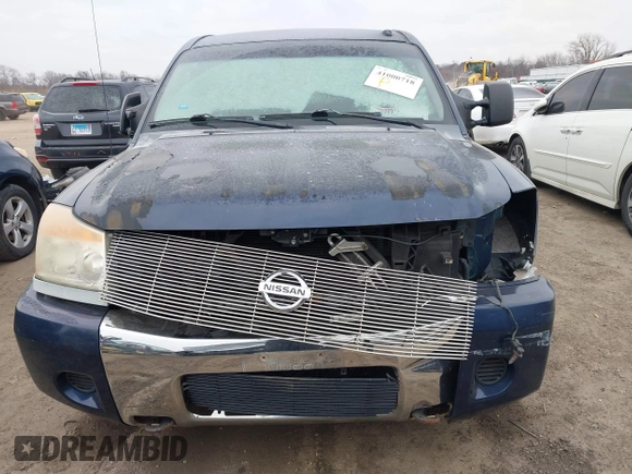 2008 Nissan Titan SE with VIN 1N6AA06A38N352356, listed as a IAAI auction lot 41000718 with 157,029 mi miles. Bid and sale history available at carsss.com. Image 12.