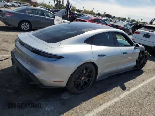 2022 Porsche Taycan GTS with VIN WP0AD2Y10NSA59887, listed as a Copart auction lot 51171094 with 9,406 mi miles and . Bid and sale history available at DreamBid. Image 3.