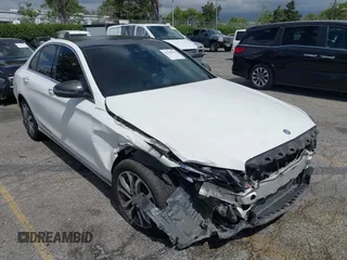 2017 Mercedes-Benz C 300 with VIN 55SWF4KBXHU204797, listed as a IAAI auction lot 42258346 with 124,196 mi miles and . Bid and sale history available at DreamBid. Image 1.