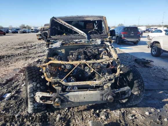 2021 Jeep Wrangler Unlimited Rubicon with VIN 1C4HJXFN5MW513999, listed as a Copart auction lot 46150685 with Not Provided miles and Salvage Title. Bid and sale history available at DreamBid. Image 5.