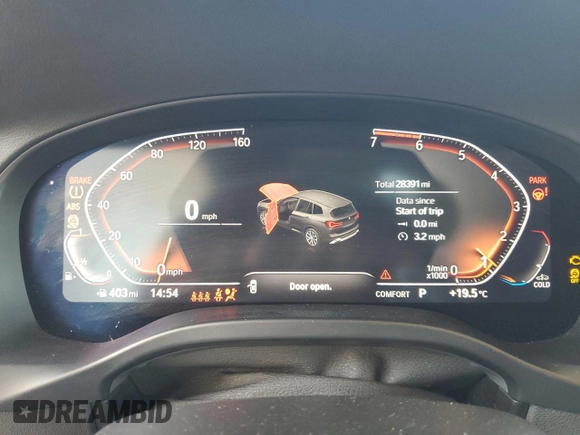 2024 BMW X3 xDrive30i with VIN 5UX53DP00R9V28011, listed as a Copart auction lot 55815905 with 28,391 mi miles and Clean Title. Bid and sale history available at DreamBid. Image 9.