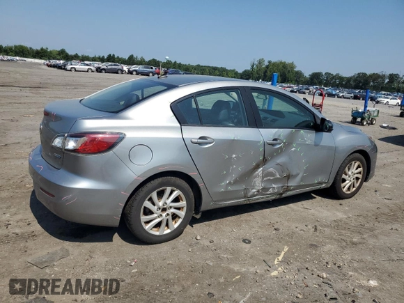 2012 Mazda 3 i Grand Touring with VIN JM1BL1W83C1638163, listed as a Copart auction lot 65781995 with 161,436 mi miles and Salvage title. Bid and sale history available at DreamBid. Image 3.