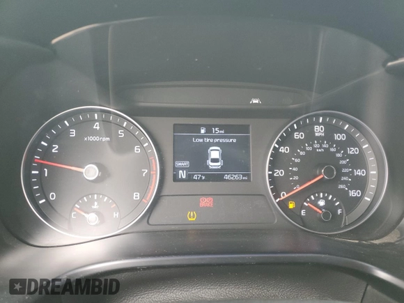 2019 Kia Forte LXS with VIN 3KPF24AD7KE074345, listed as a Copart auction lot 46318715 with 46,263 mi miles and Salvage Title. Bid and sale history available at carsss.com. Image 9.