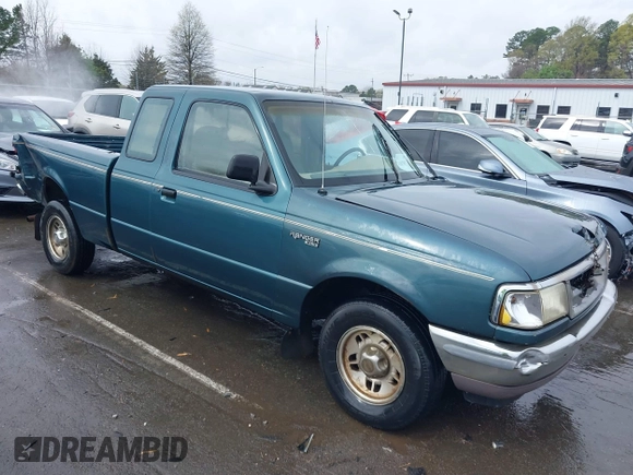 1997 Ford Ranger XL with VIN 1FTCR14A6VTA51245, listed as a IAAI auction lot 41807907 with 239,124 mi miles. Bid and sale history available at carsss.com. Image 1.