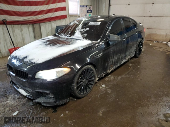 2012 BMW 5 Series 550i with VIN WBAFR9C57CDX78737, listed as a Copart auction lot 41994265 with 77,796 mi miles and Salvage Title. Bid and sale history available at carsss.com. Image 1.