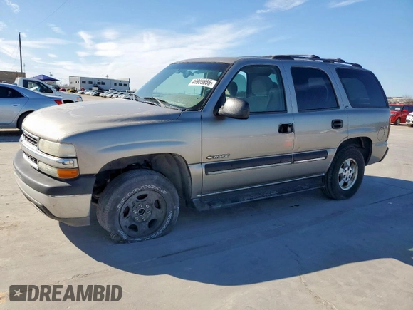 2002 Chevrolet Tahoe LS with VIN 1GNEC13V72R116845, listed as a Copart auction lot 46909855 with 313,655 mi miles and Non Repairable. Bid and sale history available at carsss.com. Image 1.