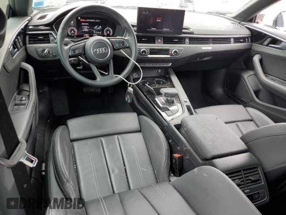 2022 Audi A5 Sportback S line Premium Plus z VIN WAUFACF59NA018118, wystawiony jako Copart lot #55637735 z przebiegiem 34 568 mil mil oraz Szkody całkowita. Historia ofert i sprzedaży dostępna na DreamBid. Obrazek 8.