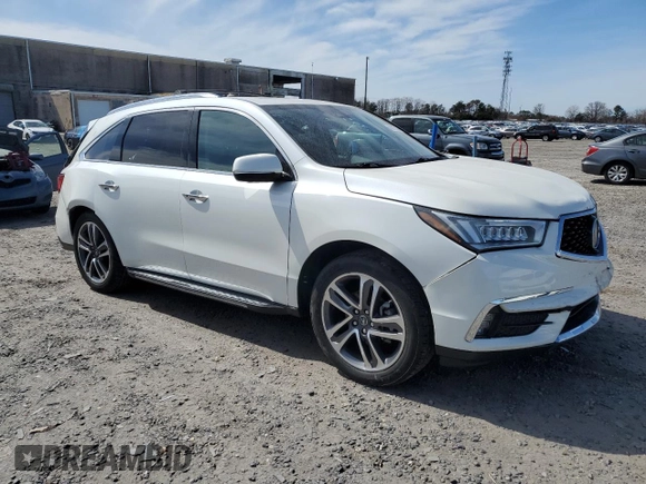 2018 Acura MDX Advance with VIN 5J8YD4H89JL023934, listed as a Copart auction lot 48210145 with 86,186 mi miles and Salvage Title. Bid and sale history available at carsss.com. Image 4.