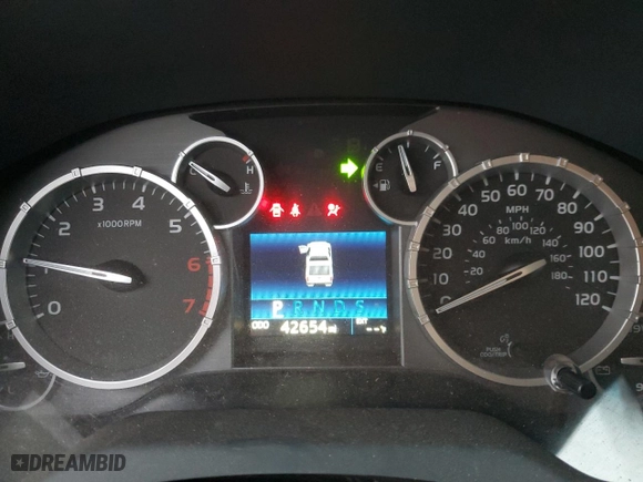 2014 Toyota Tundra 4WD Truck Platinum with VIN 5TFAW5F18EX338597, listed as a Copart auction lot 82150504 with 42,654 mi miles and Salvage Title. Bid and sale history available at carsss.com. Image 9.