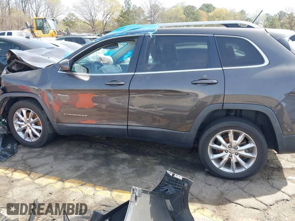 2014 Jeep Cherokee Limited with VIN 1C4PJLDB3EW305005, listed as a IAAI auction lot 41887214 with 196,884 mi miles. Bid and sale history available at carsss.com. Image 14.