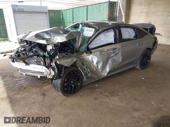 2025 Honda Civic Sport with VIN 2HGFE2F58SH541405, listed as a IAAI auction lot 42057054 with 5,000 mi miles and . Bid and sale history available at DreamBid. Image 16.