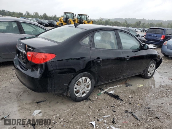 2010 Hyundai Elantra GLS with VIN KMHDU4AD6AU930974, listed as a Copart auction lot 73050024 with 76,430 mi miles and Salvage title. Bid and sale history available at DreamBid. Image 3.
