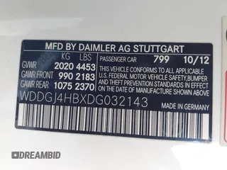 2013 Mercedes-Benz C 250 с VIN WDDGJ4HBXDG032143, выставлен на аукционе IAAI как лот 42517710 с пробегом Не указан миль и . История ставок и продаж доступна на DreamBid. Изображение 9.
