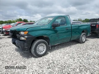 2020 Chevrolet Silverado 1500 Work Truck with VIN 3GCNWAEH5LG318446, listed as a Copart auction lot 50405145 with 31,438 mi miles and Salvage Title. Bid and sale history available at DreamBid. Image 1.