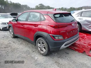 2022 Hyundai Kona Preferred with VIN KM8K22AB9NU856973, listed as a IAAI auction lot 41621249 with 65,291 mi miles. Bid and sale history available at carsss.com. Image 3.
