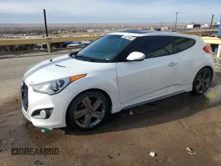 2015 Hyundai Veloster Turbo with VIN KMHTC6AE5FU243883, listed as a Copart auction lot 87482514 with 159,499 mi miles and Clean title. Bid and sale history available at DreamBid. Image 1.