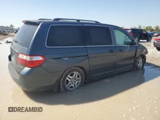 2005 Honda Odyssey EX with VIN 5FNRL38455B020843, listed as a Copart auction lot 50365725 with 235,321 mi miles and Salvage Title. Bid and sale history available at carsss.com. Image 3.
