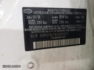 2018 Hyundai Elantra SE with VIN 5NPD74LF4JH317479, listed as a Copart auction lot 47806925 with 90,018 mi miles and Salvage Title. Bid and sale history available at carsss.com. Image 12.