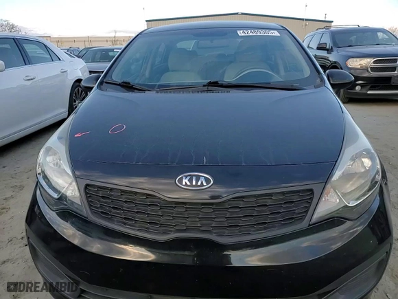 2012 Kia Rio LX with VIN KNADM4A35C6088175, listed as a Copart auction lot 42489305 with 132,236 mi miles and Salvage Title. Bid and sale history available at carsss.com. Image 11.