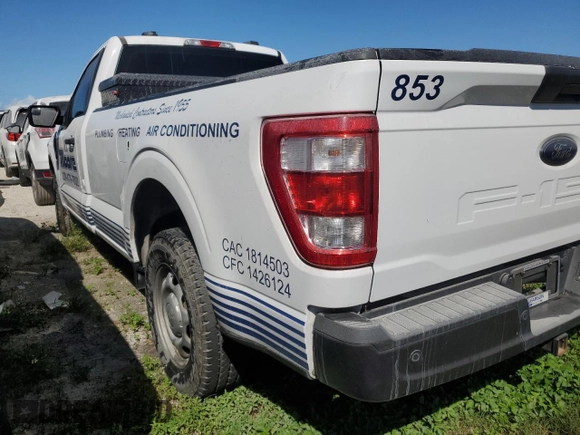 2021 Ford F-150 XL with VIN 1FTMF1CP0MKE69078, listed as a Copart auction lot 74470634 with Not provided miles and Non repairable. Bid and sale history available at DreamBid. Image 2.