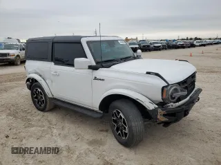 2022 Ford Bronco with VIN 1FMDE5AHXNLB15534, listed as a Copart auction lot 44449825 with 45,726 mi miles and Salvage title. Bid and sale history available at DreamBid. Image 4.
