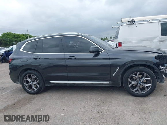 2023 BMW X3 sDrive30i with VIN 5UX43DP09P9R23362, listed as a IAAI auction lot 41709641 with 30,696 mi miles and . Bid and sale history available at DreamBid. Image 14.