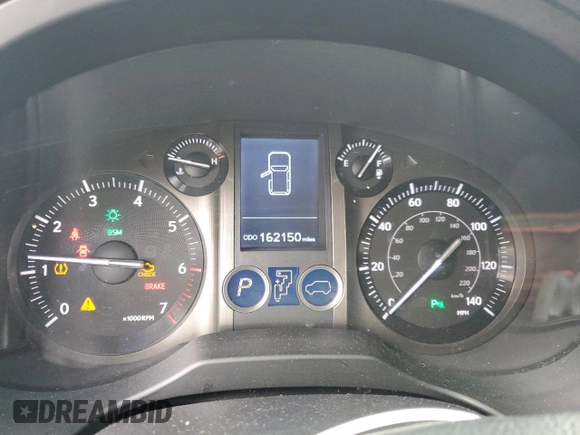 2015 Lexus GX 460 with VIN JTJBM7FX6F5096493, listed as a Copart auction lot 62163955 with 162,150 mi miles and Salvage title. Bid and sale history available at DreamBid. Image 9.